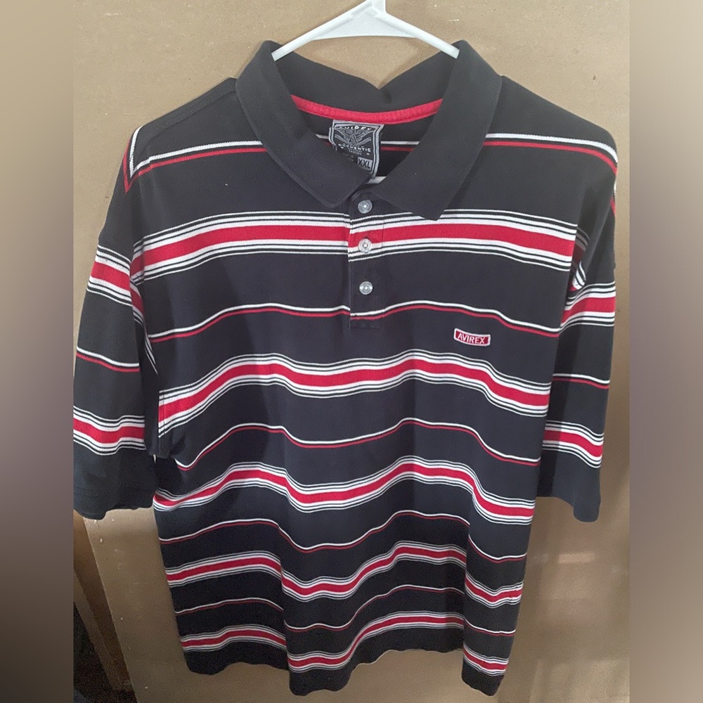 AVIREX | XXL | RED, WHITE AND BLACK